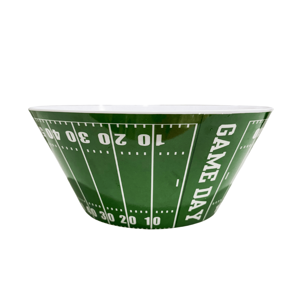 Football Game Day Snack Bowl — Reusable Melamine Chip & Serving Bowl for Tailgates | EnFete Party