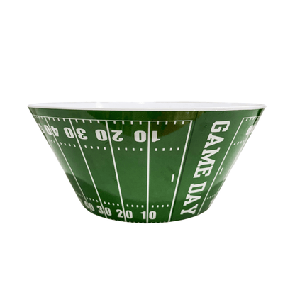 Football Game Day Snack Bowl — Reusable Melamine Chip & Serving Bowl for Tailgates | EnFete Party