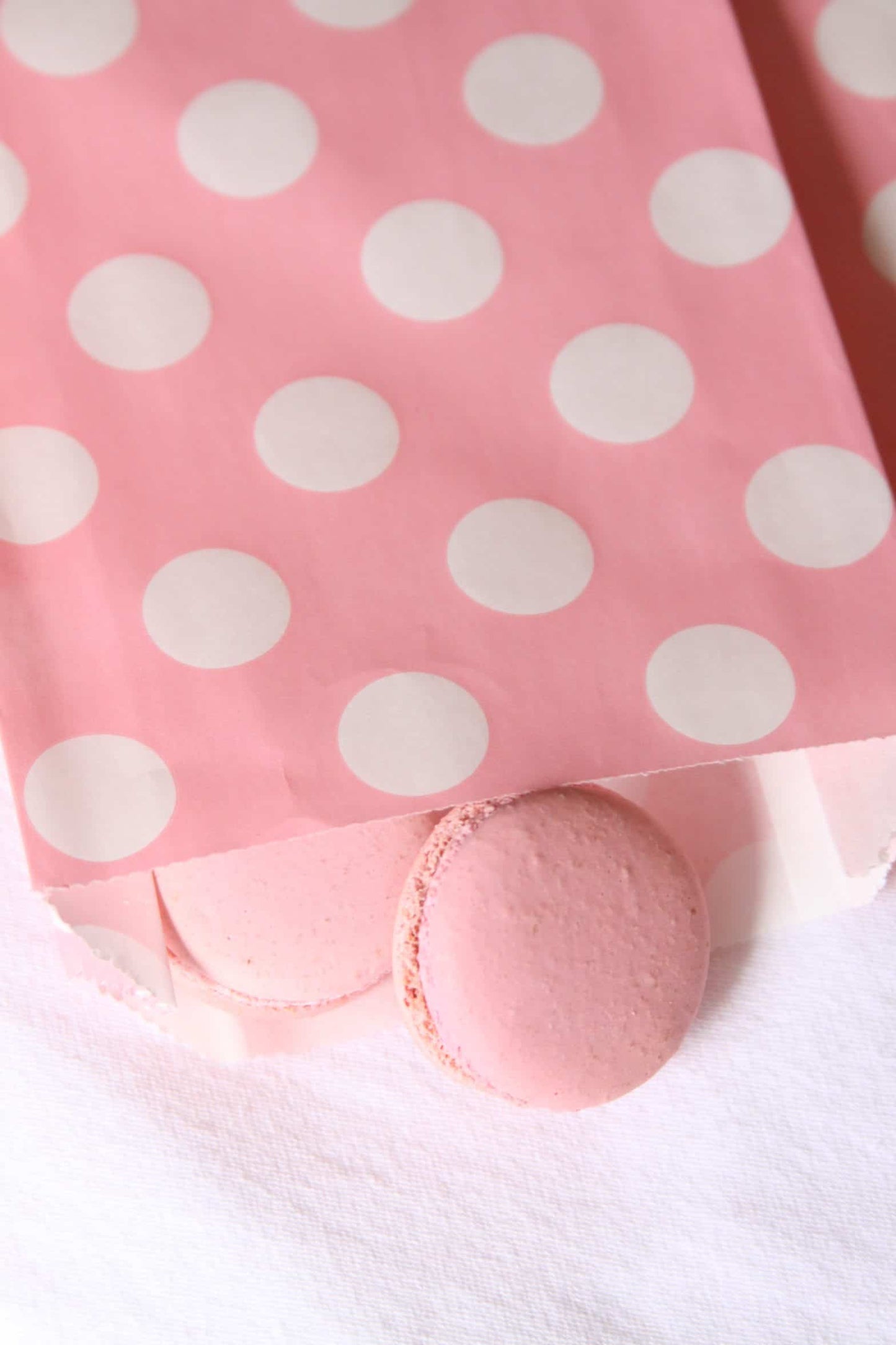 Soft pink bridal shower snack bags
