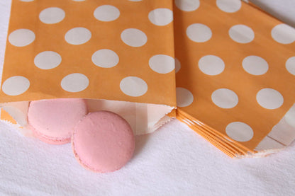 Peach party favor bags