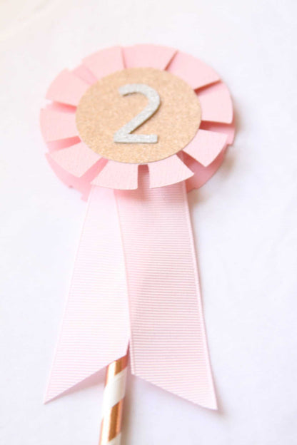 Pink Pony Party Cake Topper