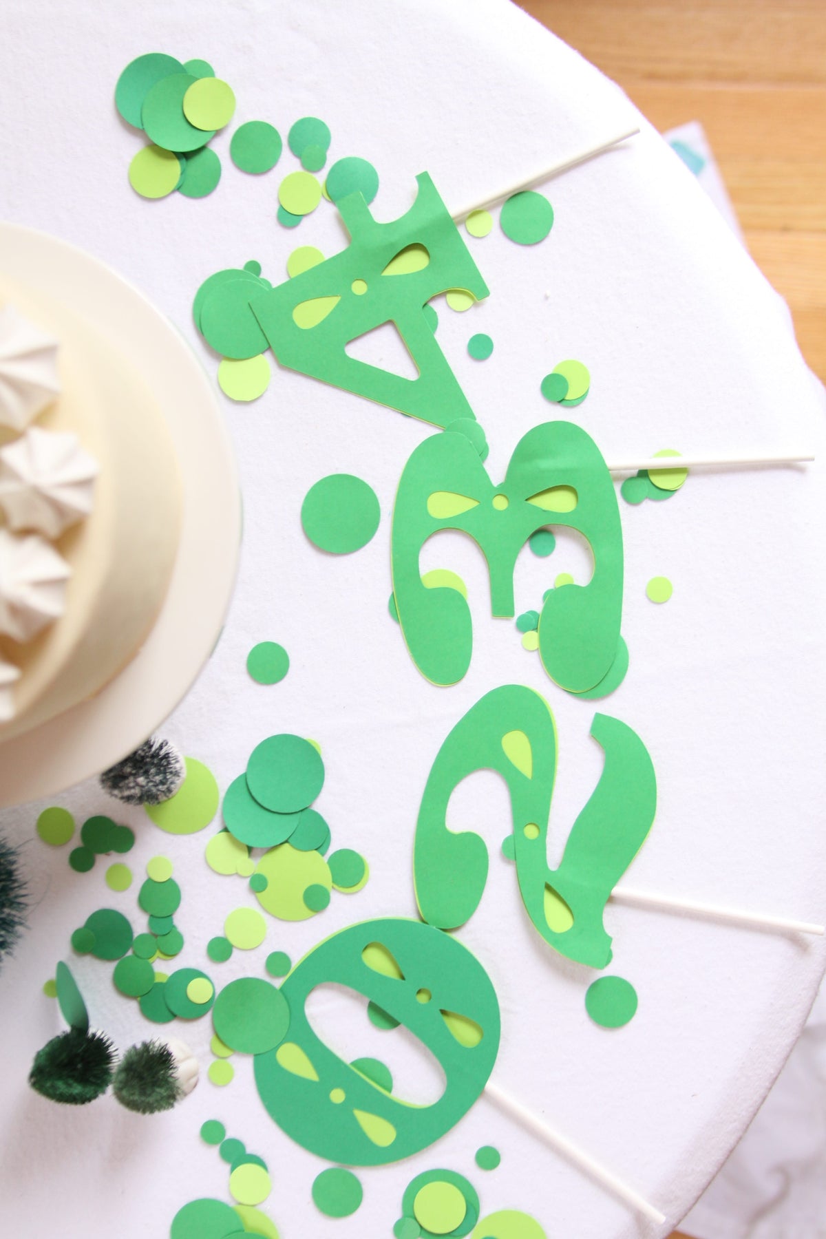 Green Number Cake Topper | Cake Smash Birthday Topper | EnFete Party