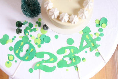 Green Number Cake Topper | Cake Smash Birthday Topper | EnFete Party