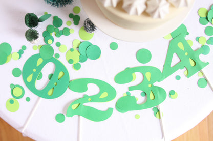 Green Number Cake Topper | Cake Smash Birthday Topper | EnFete Party