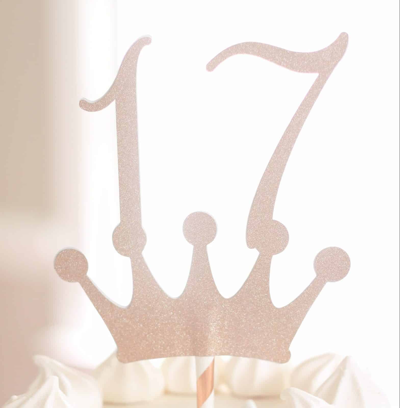 17th Birthday Cake Topper – EnFete Party