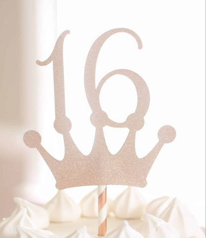 16th crown topper