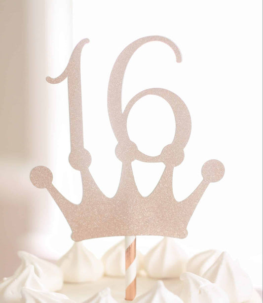 16th crown topper