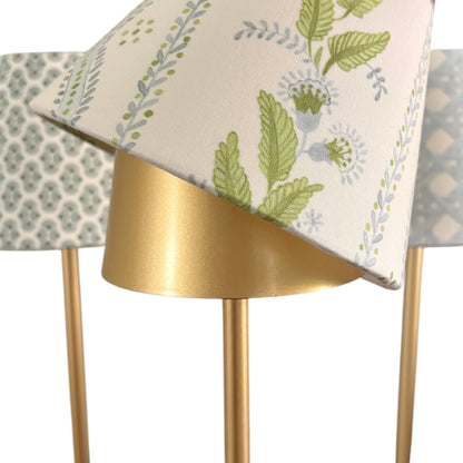 LED Lamp Shade Cover | Floral Stripe