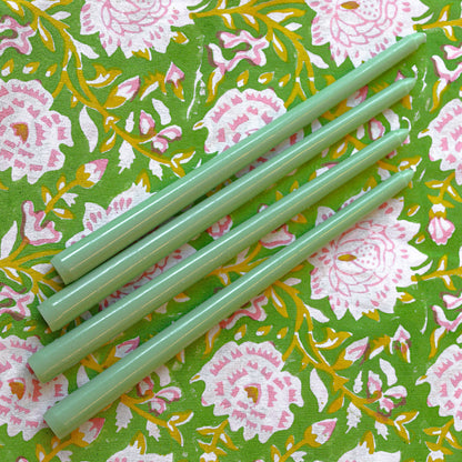 Extra Tall Pistachio Cream Taper Candles - 24 Pack (6 Sets of 4)