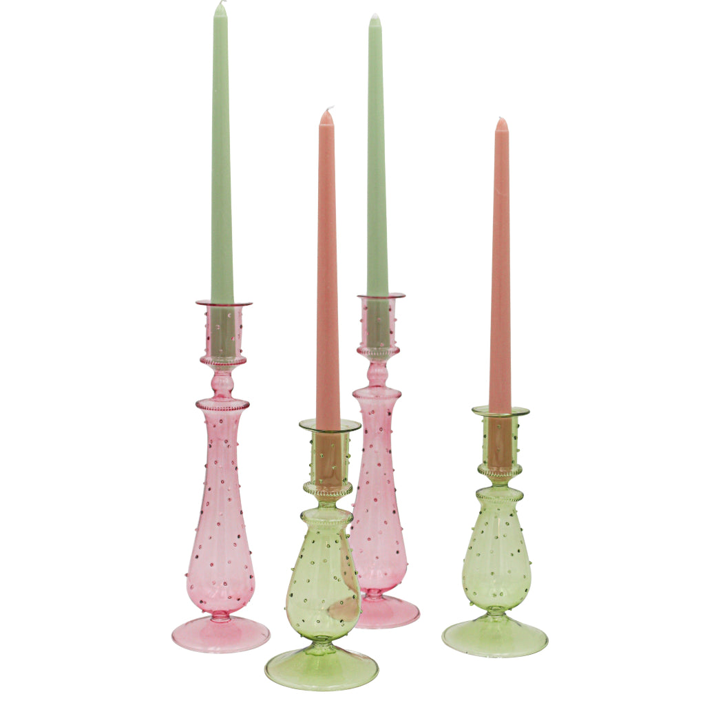 Extra Tall Pistachio Cream Taper Candles - 24 Pack (6 Sets of 4)