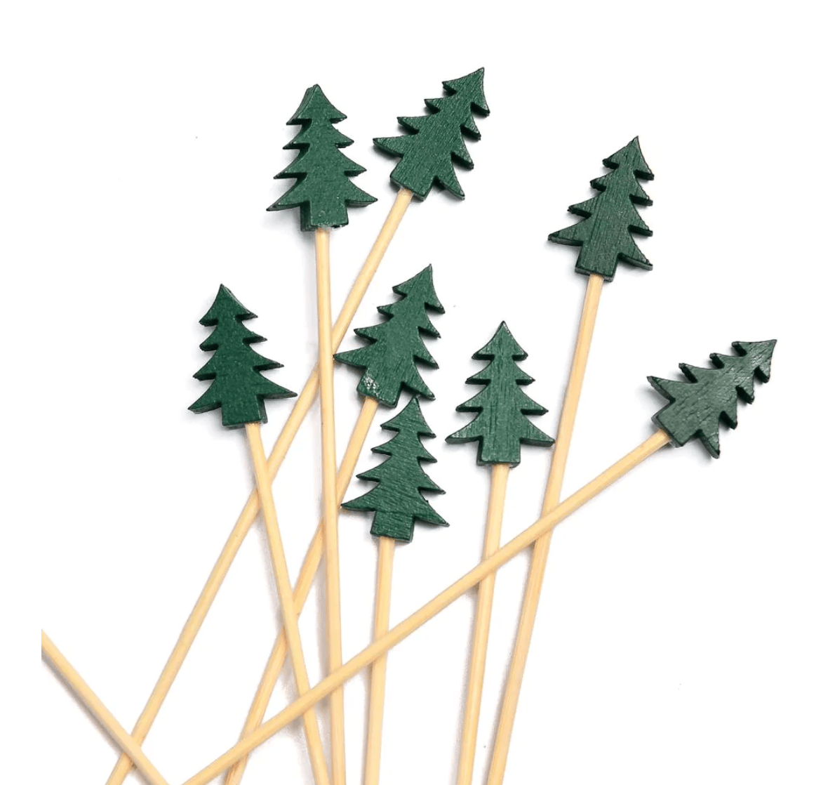 Tree Party Picks (25pc) for Cupcakes, Appetizers & Cocoa | EnFete Party