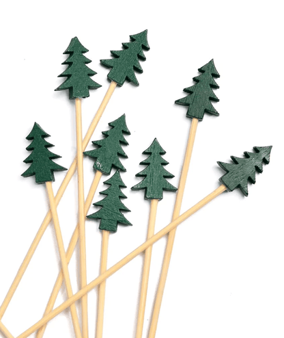 Tree Party Picks (25pc) for Cupcakes, Appetizers & Cocoa | EnFete Party