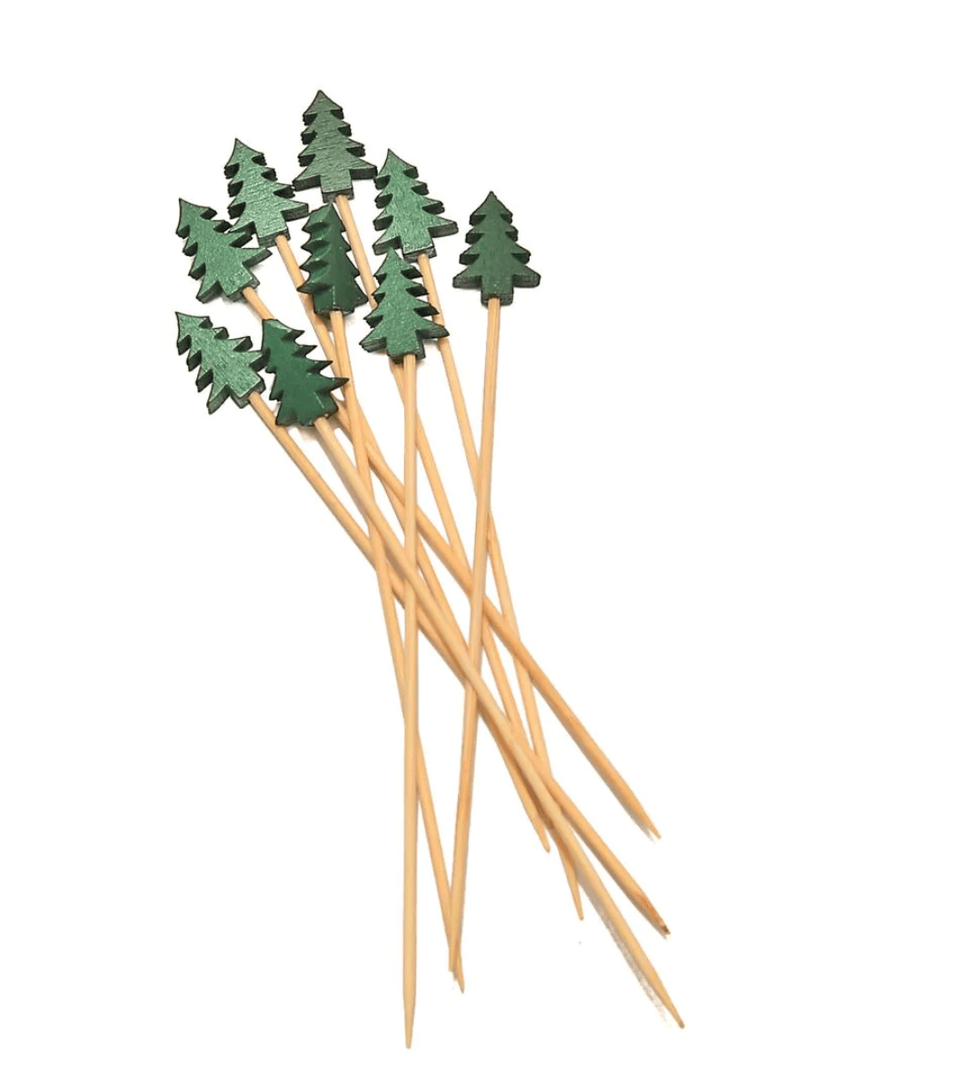 Tree Party Picks (25pc) for Cupcakes, Appetizers & Cocoa | EnFete Party