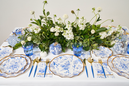 Blue Toile Dinner Napkins