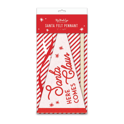 Santa Felt Pennant Flag