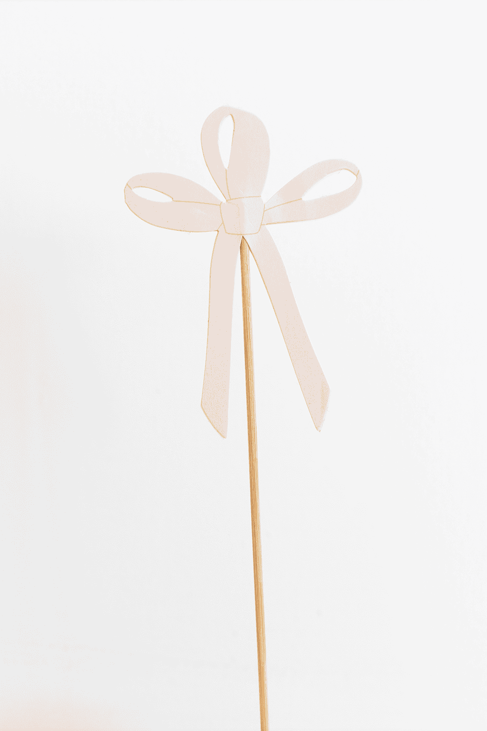 Tying the Knot Bow Cake Toppers Set