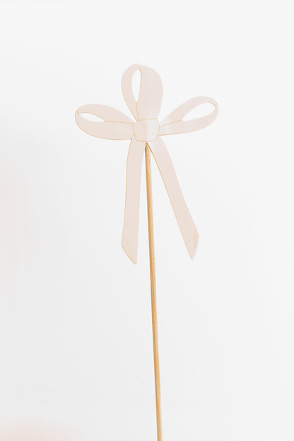 Tying the Knot Bow Cake Toppers Set