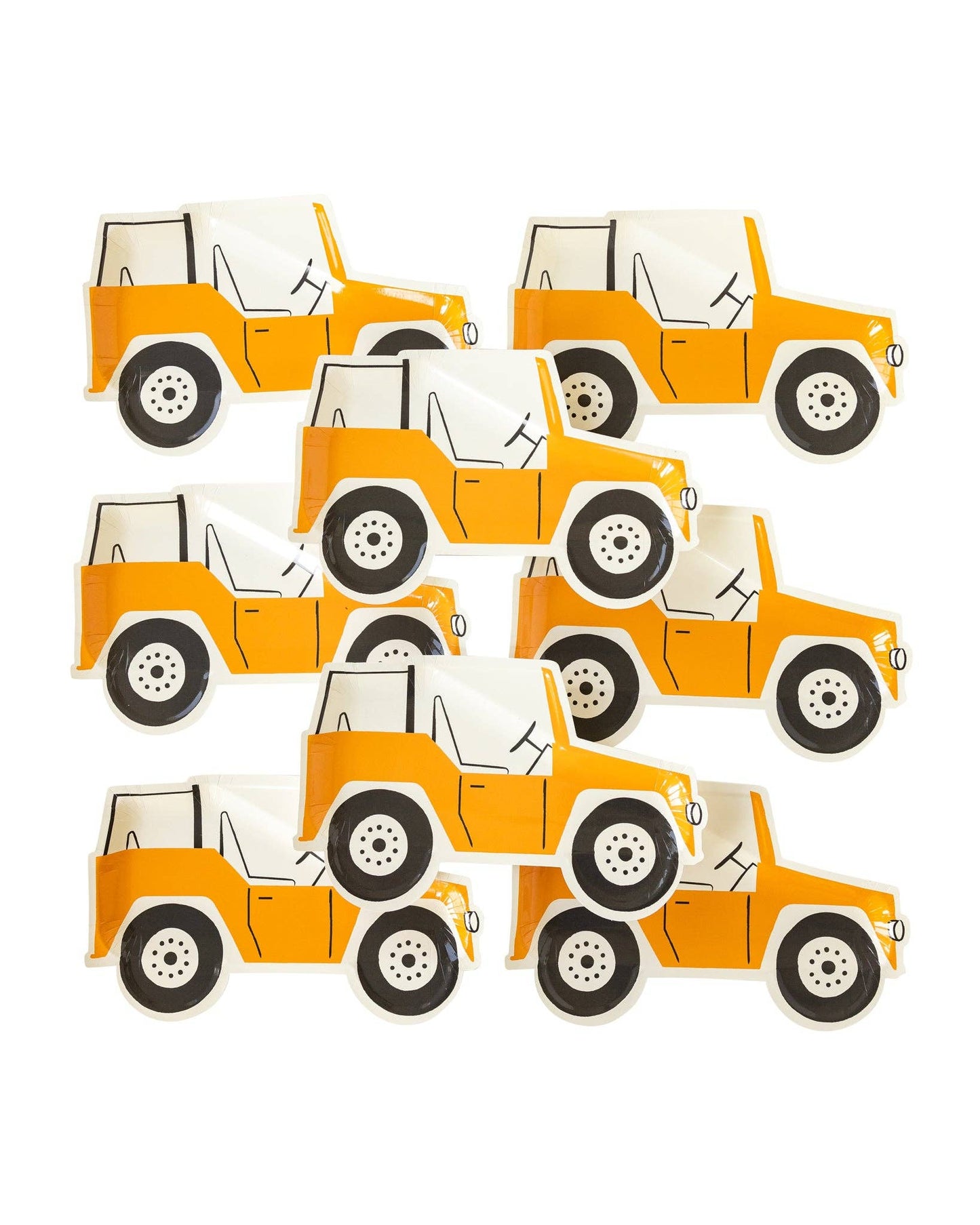 Safari Jeep Shaped Plates