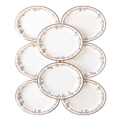 Thanksgiving Botanical Paper Charger Plates (Set of 8) - 11 inch