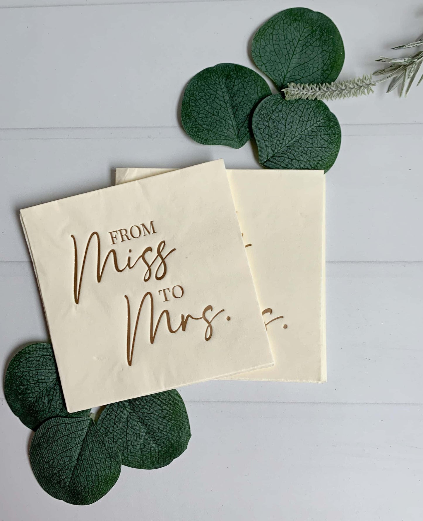 From Miss to Mrs Cream with Gold Cocktail