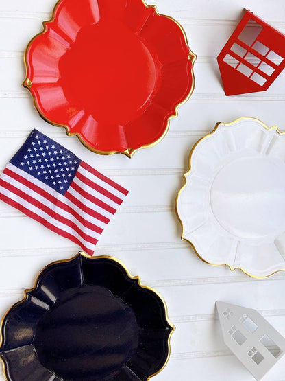 Ruby Red Lunch Plates