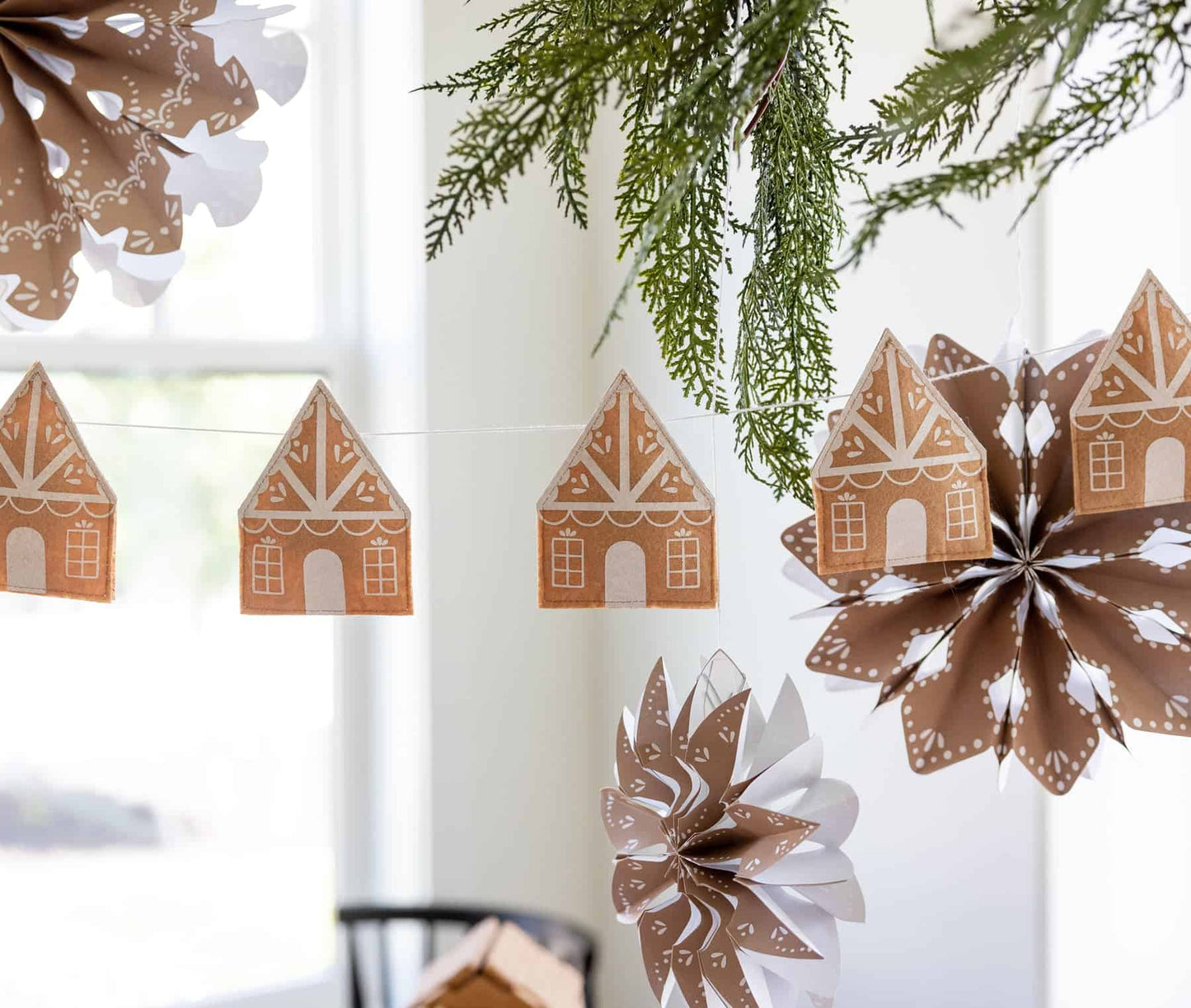 Gingerbread House Felt Garland