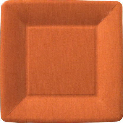 Orange Paper Dessert Plates