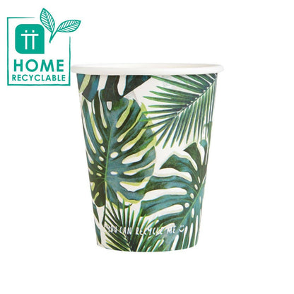 Tropical Leaf Paper Cups