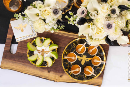 Gold Bee Dinner Plates