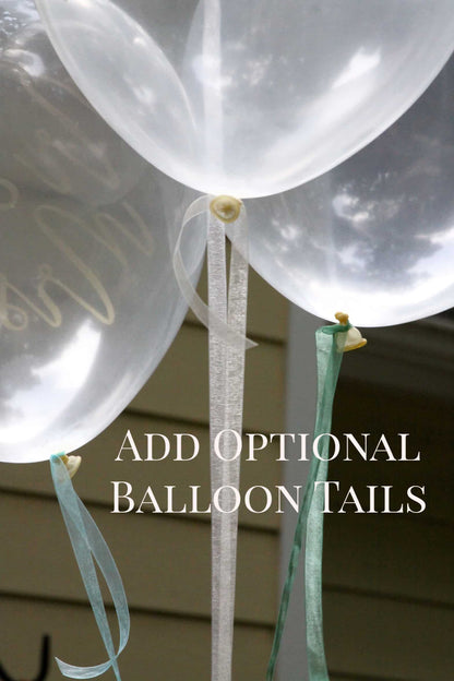 Balloon Tails - Set of 5 - Many Designer Color Options