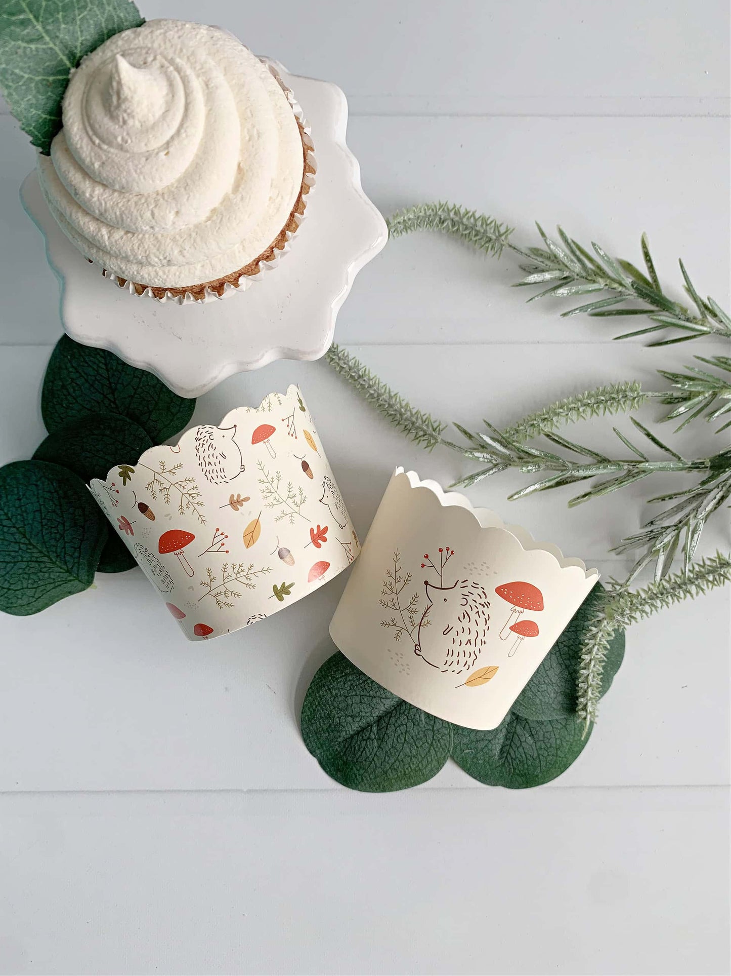 Woodland Animal and Mushroom Food Cups (36 pcs)