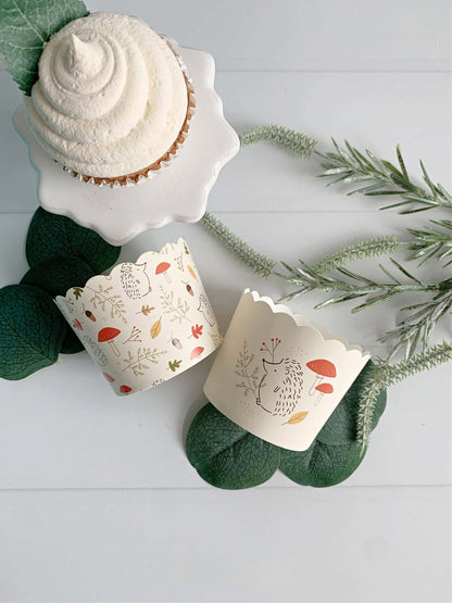 Woodland Animal and Mushroom Food Cups (36 pcs)