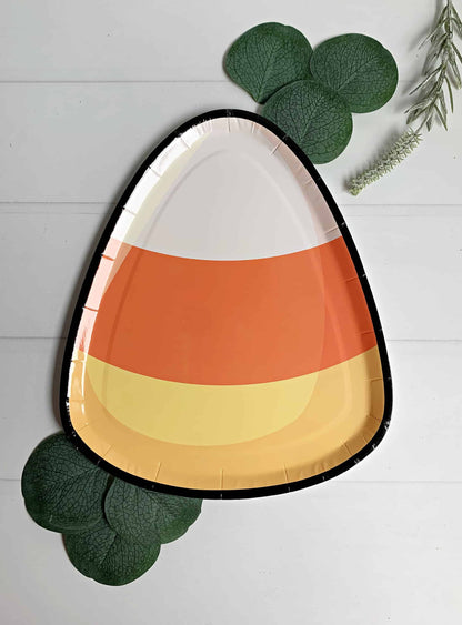 Candy Corn Dessert Plates - Set of 8