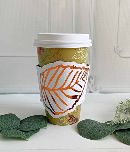 Fall Acorn and Oak Paper Coffee To-Go Cups