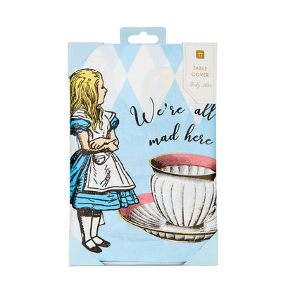 Blue Alice in Wonderland Tablecloth