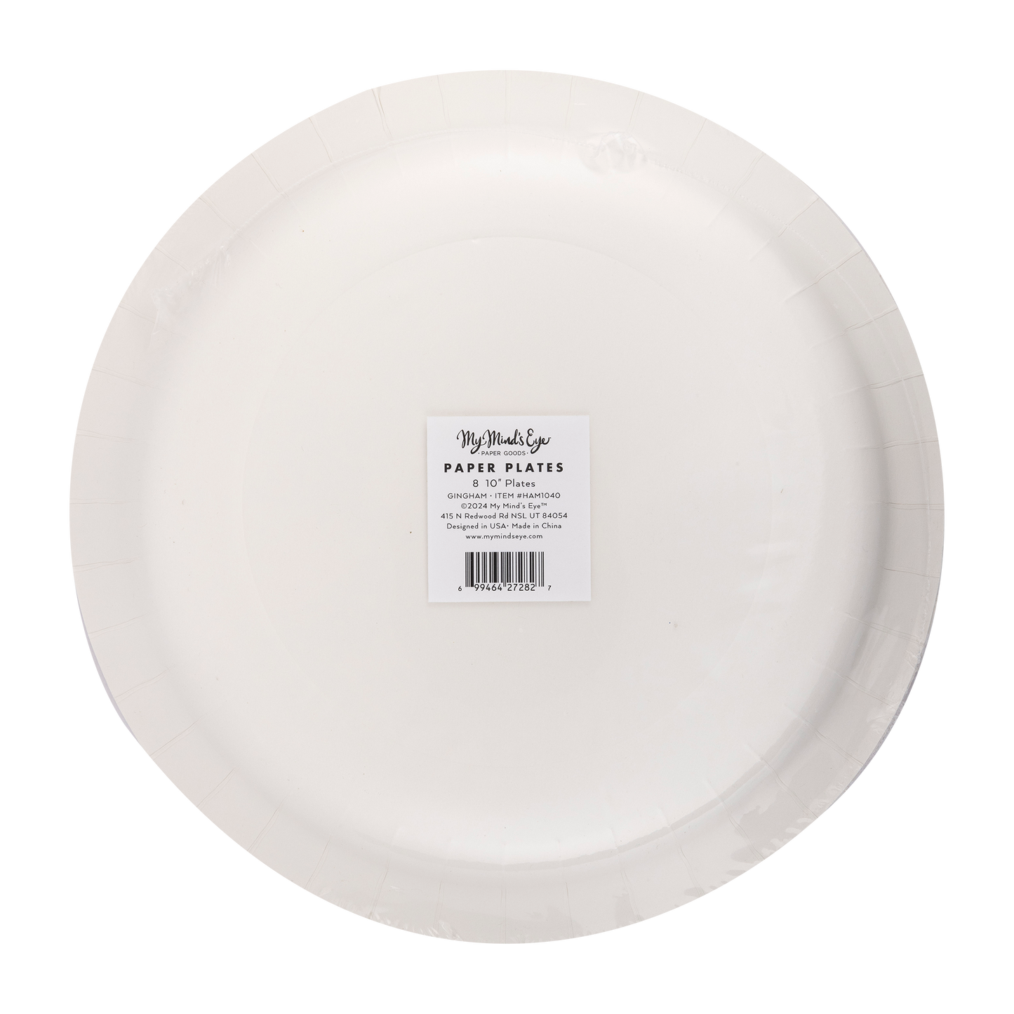 Hamptons Blue Gingham Plates