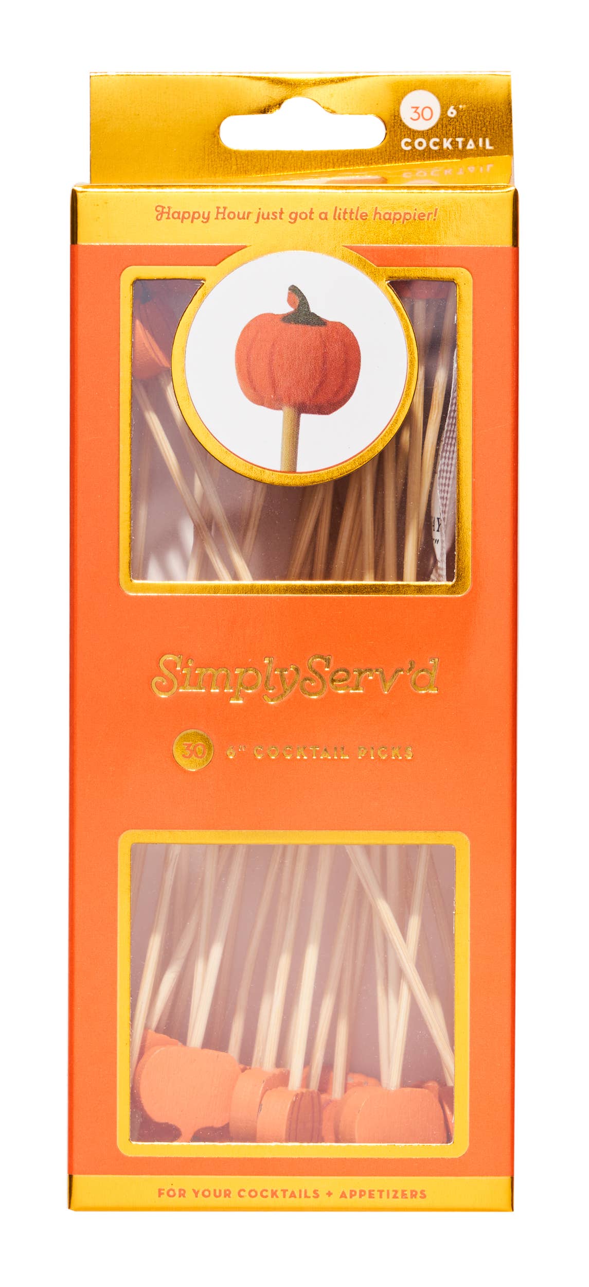 Pumpkin Party Picks - set of 30