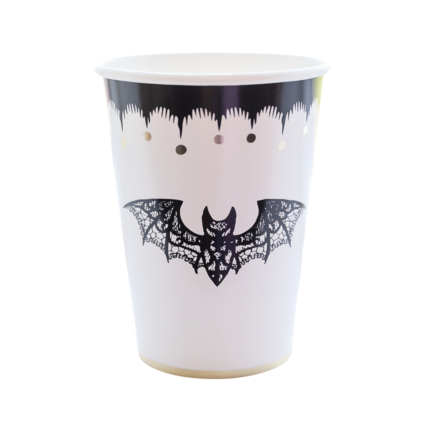 Elegant Halloween Bat Paper Party Cups