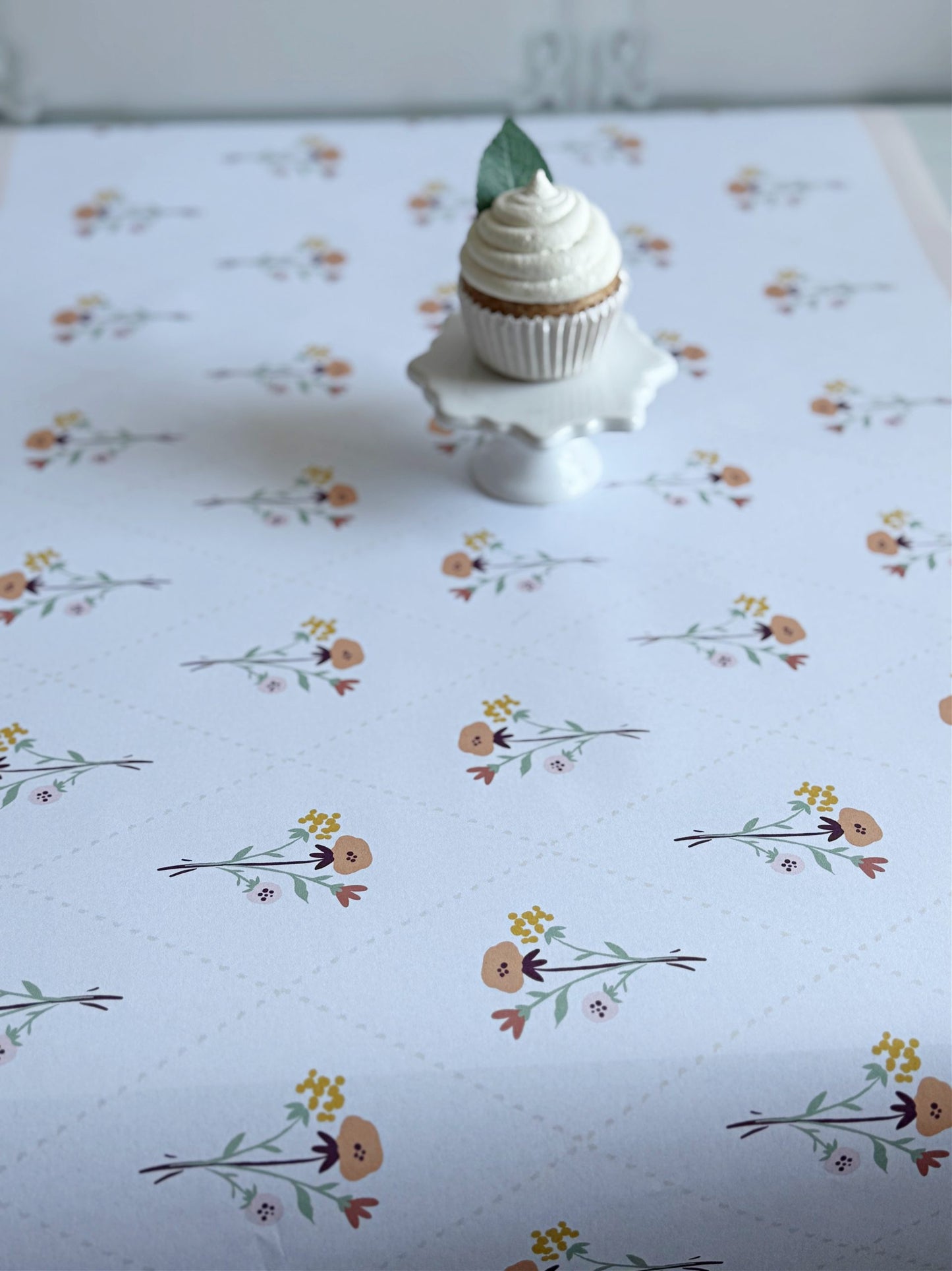 Cozy Floral Block Print Table Runner