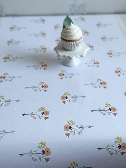 Cozy Floral Block Print Table Runner