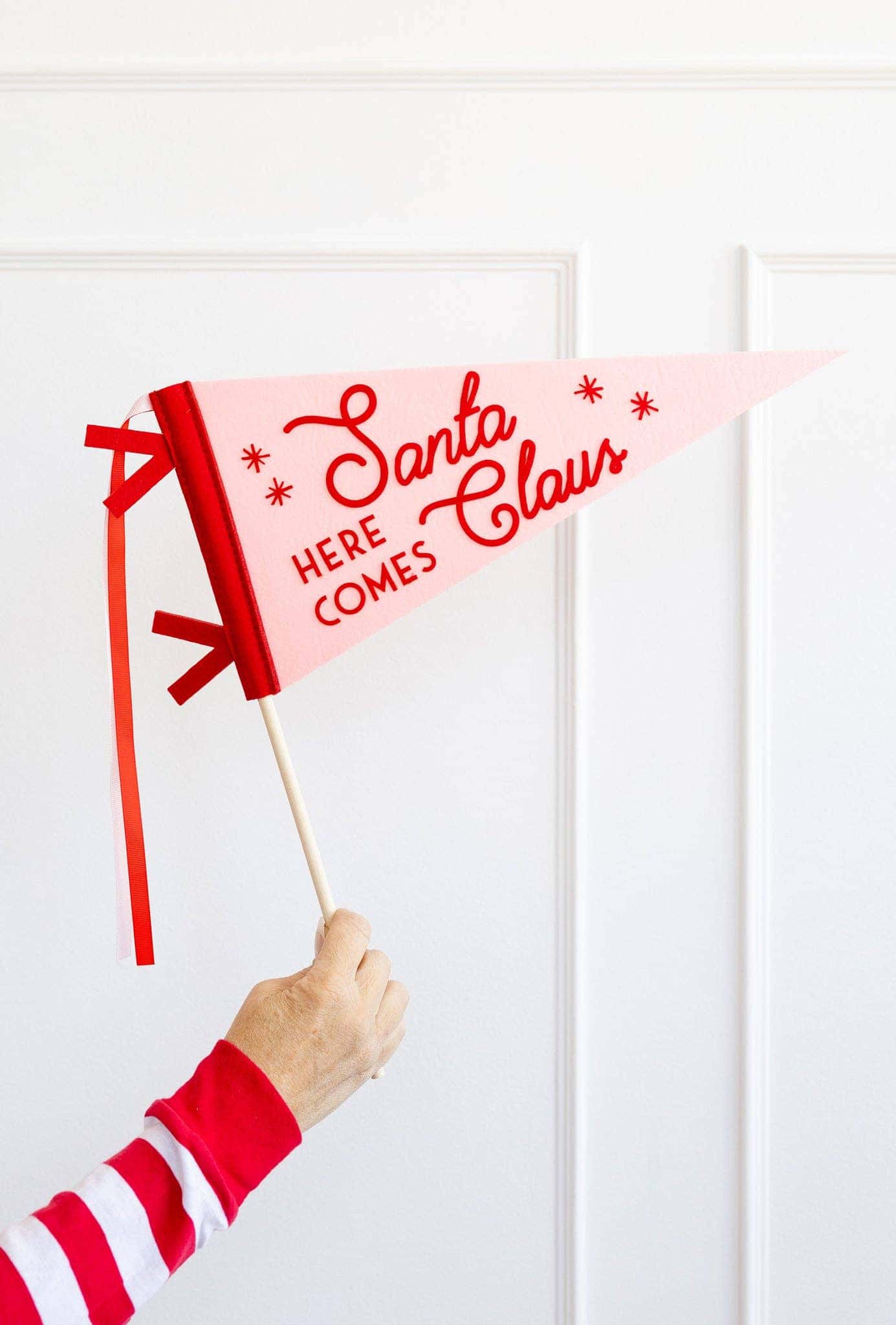 Santa Felt Pennant Flag
