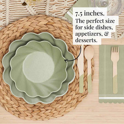 Simply Eco Sage Compostable Dessert Plate