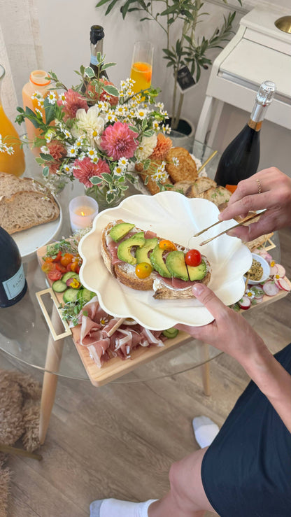 Extra Large Cream Compostable Dinner Plate