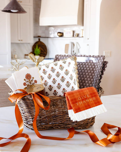 Fall Floral Cocktail Napkins - Charming Farmhouse Home Entertaining (18 Pack)