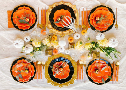 Terracotta Scalloped Dessert Plates