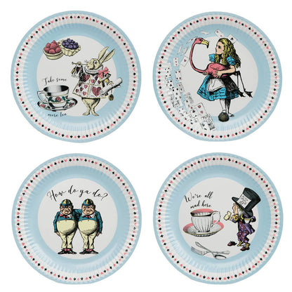 Alice in Wonderland Paper Dinner Plates 24 Pk