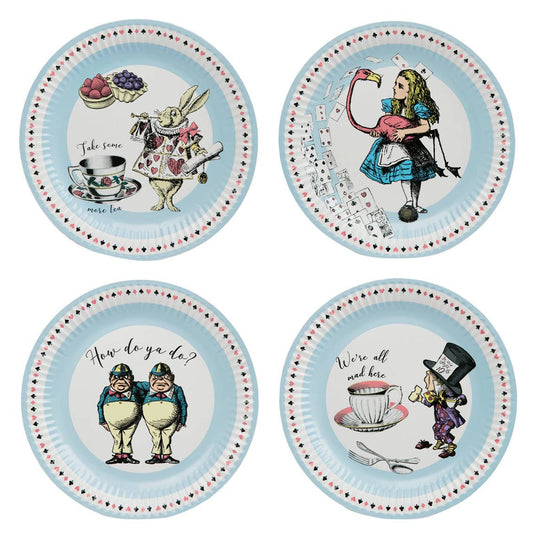 Alice in Wonderland Paper Dinner Plates 24 Pk