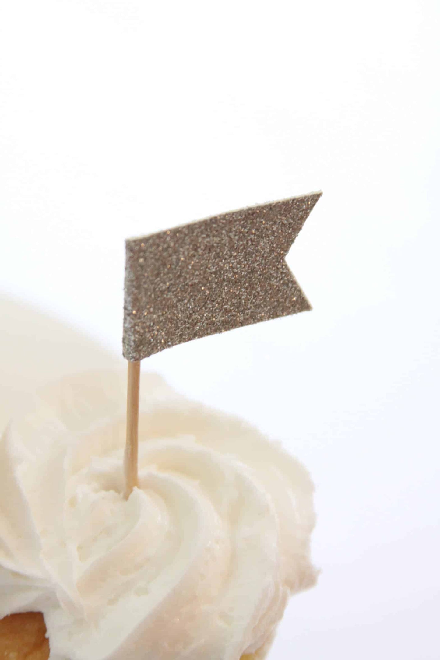 Silver Cupcake Toppers