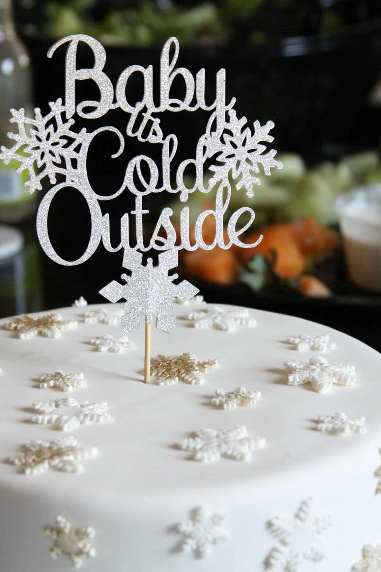 Baby It's Cold Outside Cake Topper