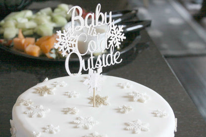 Baby It's Cold Outside Cake Topper